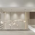 Modern Basement Interior Design With Comfortable Sofa Coffee Table Projector Screen And Lighting