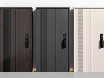 Password door security door entry door 3d model