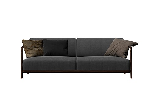 modern double sofa 3d model