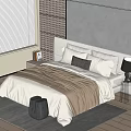 Poliform Yume double bed 3d model