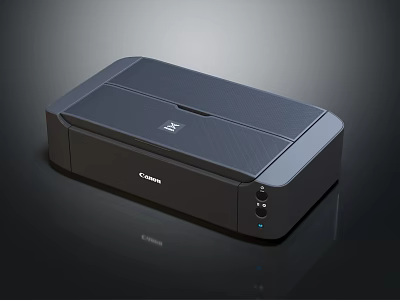 Canon Modern Black Desktop Office Appliance Printer With Sleek Design 3d model