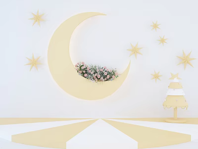 Modern beauty Chen small fresh 3d model