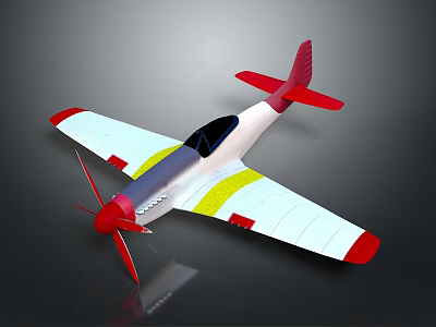 Red And White Aerospace Propeller Model With Detailed Structure For Space Exploration 3d model