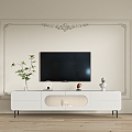 French TV cabinet 3d model