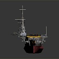 Modern aircraft carrier German aircraft carrier World War II aircraft carrier 3d model