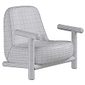 Modern HC28 Cosmo lounge chair 3d model