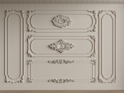 French plaster line 3d model