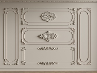 French plaster line 3d model