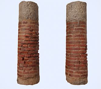 INDUSTRIAL LOFT PILLAR DICK RED BRICK COLUMN 3d model