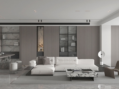 modern living room model