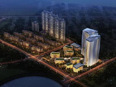 modern bird's eye view bird's eye view planning 3d model