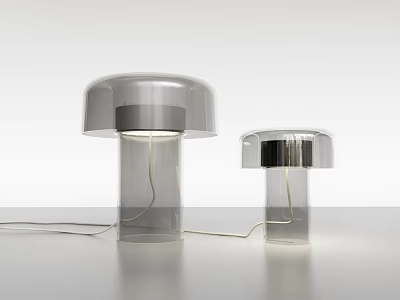 Simple Glass Table Lamp Acrylic Table Lamp Mushroom Lamp Bedside Table Lamp Decorative Lamp 3d model