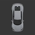 Silver Luxury Sports Car With Sleek Aerodynamic Design And Shiny Exterior