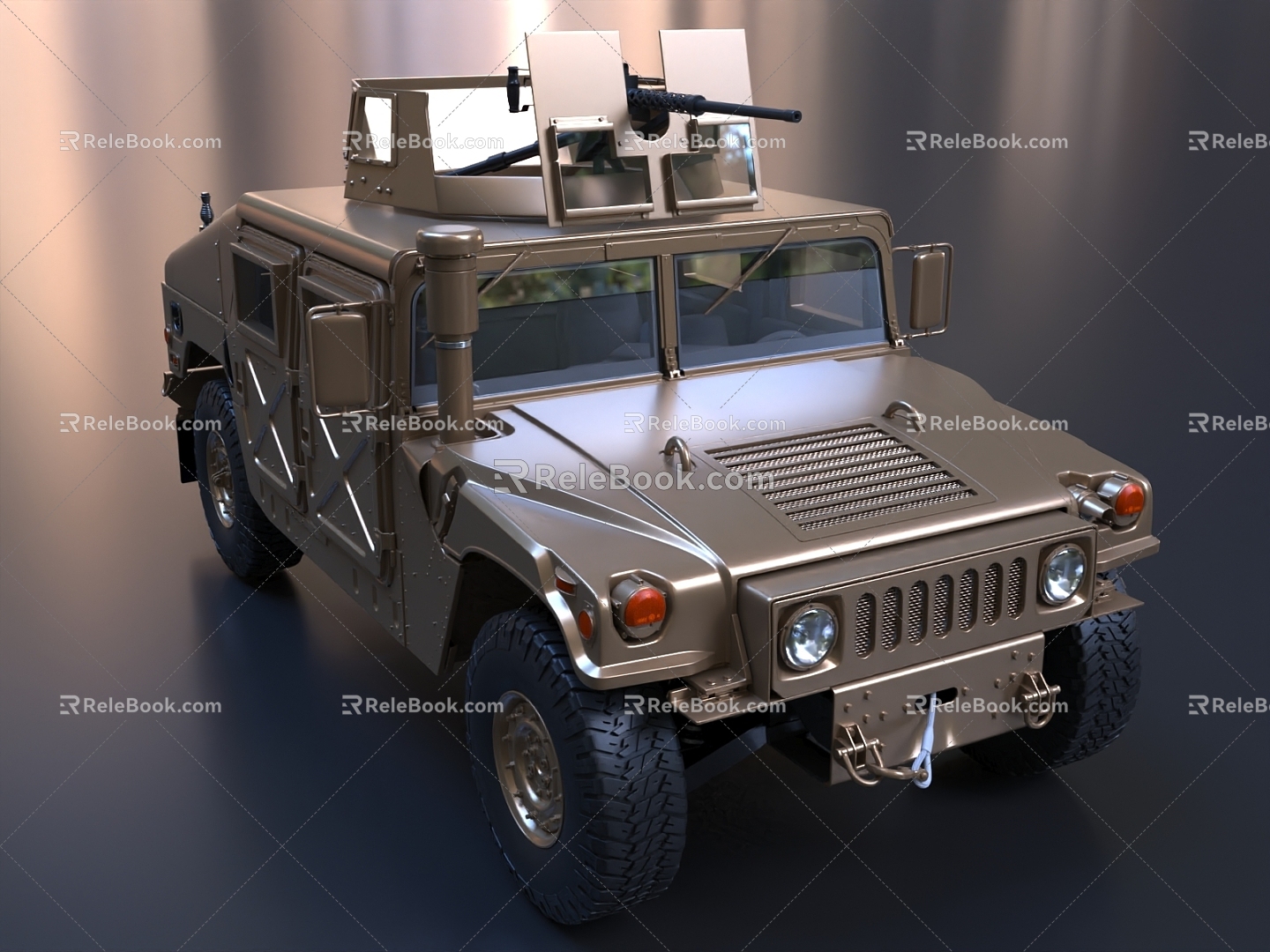 armored vehicle buggy jeep 3d model