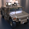 armored vehicle buggy jeep 3d model