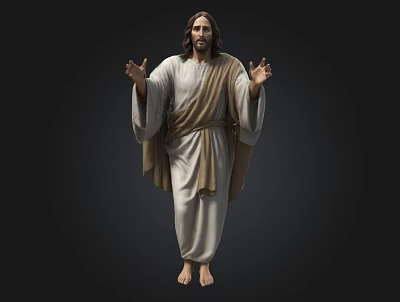 The modern man Jesus. 3d model