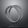 Elegant Silver Twisted Ring Design With Sparkling Stones For Modern Fashion Jewelry
