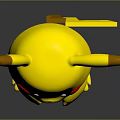 Yellow Pikachu Character With Brown Ear Tips Red Cheeks And Standing Pose
