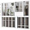 Modern Casement Windows With Grid Patterns And Various Glass Panel Designs