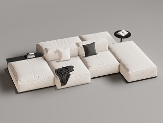 Modern Multiplayer Sofa Module Sofa Back-to-Back Sofa 3d model