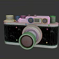 3D Rendered Vintage Camera Electronics Design Featuring Classic Appearance And Metal Details