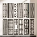 Decorative Room Dividers With Chinese Laser Cut Patterns And Multiple Designs 3d model