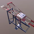 Crane tower crane tower crane wharf crane port crane wharf crane low face number low model simple model game video level super realistic 3d model