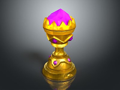 Modern Trophy CG Trophy Cartoon Trophy Animation Trophy model