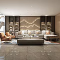 Contemporary Staircase In Modern Living Room With Sofa Coffee Table Bookshelves And Area Rug
