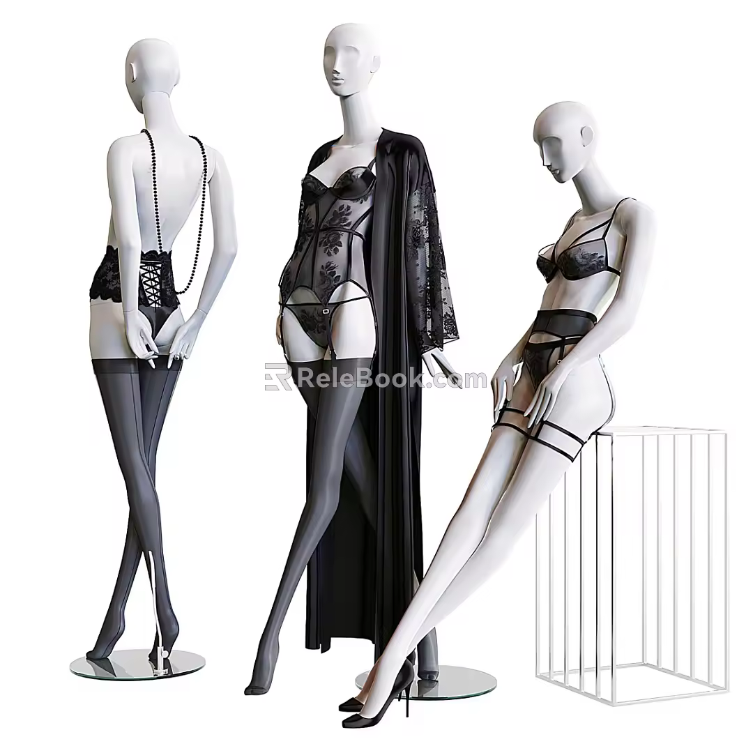 Modern Model Clothing Model 3d model