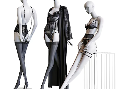 Modern Model Clothing Model 3d model