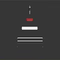 Modern Structural Design With White Red Geometric Components And Sleek Elements