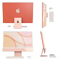 modern computer apple computer 3d model