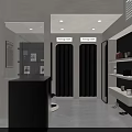 Modern White Clothing Store With Window Display Mannequins Minimalist Entrance And Welcome Sign Design