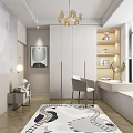 Kids Room Interior With World Map Wall Bed Pillows Chandelier Area Rug And Window Plants