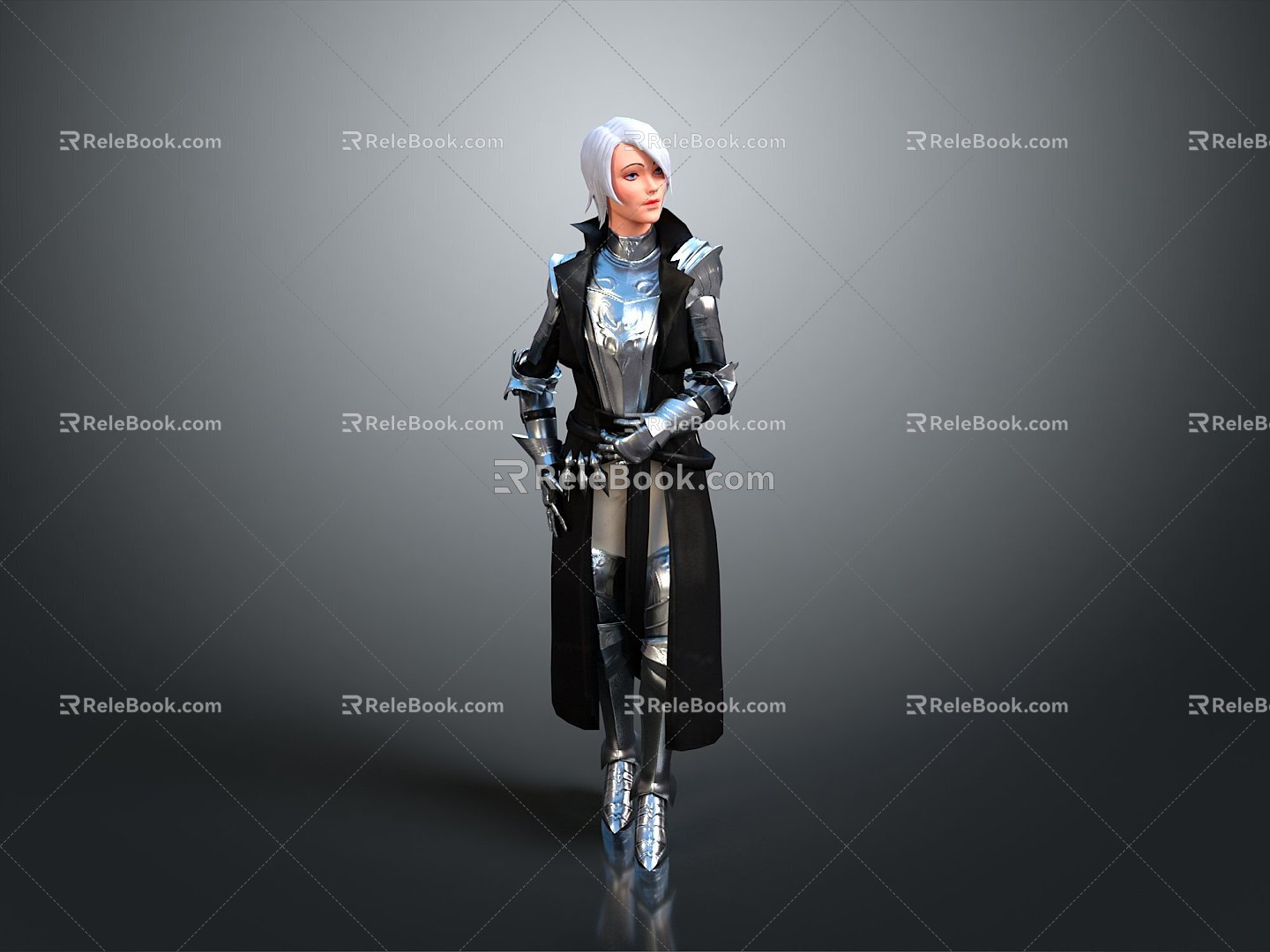 Sci-fi Beauty Cyber Beauty Sci-fi Woman Warrior Future Woman Warrior Sci-fi Lady Soldier Cyber Woman Warrior 3d model