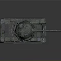 Military Tank With Camouflage Paint Tracks Cannon And 3811 Marking Design