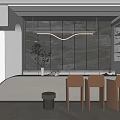 Modern Front Desk 3d model