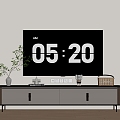 Modern TV Cabinet Floor Cabinet Wood 3d model