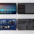 Smart TV Screen Displaying Streaming Interface And High Definition Movie Content 3d model