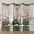 Screen partition 3d model