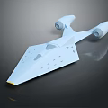 Futuristic White Passenger Aircraft With Sleek Aerodynamic Design And Dual Engines