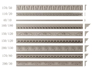 Plaster line combination 3d model
