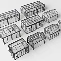 Various Sunshade Frames With Different Glass Designs And Multiple Structure Shapes