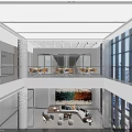 Modern Public Office Space With Open Layout Ergonomic Furniture Green Plants And Natural Light