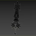 Cartoon Sword Cartoon Weapon Q Version Big Sword Game Equipment Hand-painted Magic Sword Cold Weapon 3d model