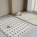 modern square carpet 3d model