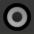 Commercial Audio Speaker Equipment Featuring Black Outer Ring White Diaphragm Red Coil And Transparent Base