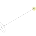 Modern Round LED Outdoor Lights Illuminated On Green Garden Grass