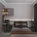 Modern Living Dining Room Interior Design With TV Wall Open Shelves And Marble Floor